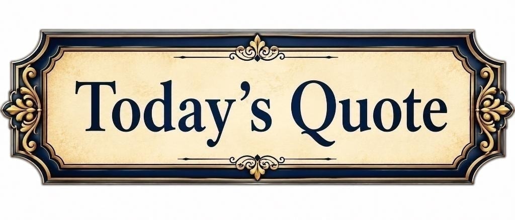 Today's Quote ornate plaque — Adrian Rogers