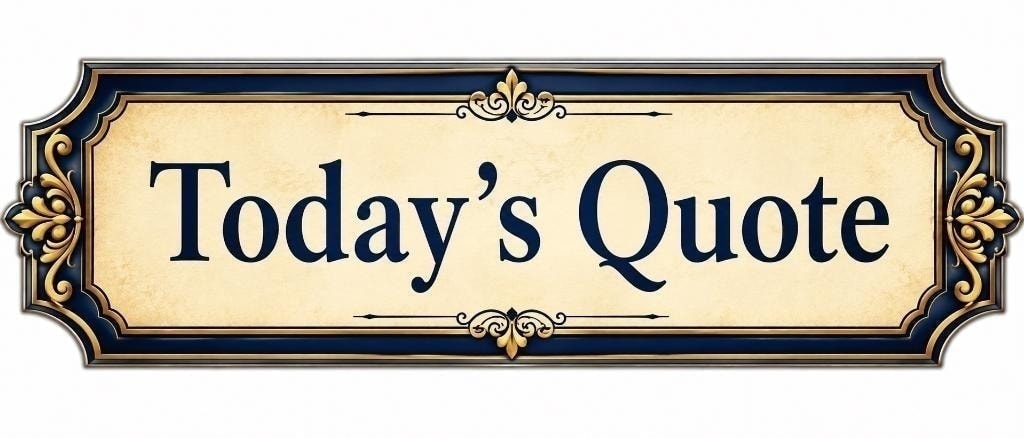 Today's Quote ornate plaque — Ya'akov