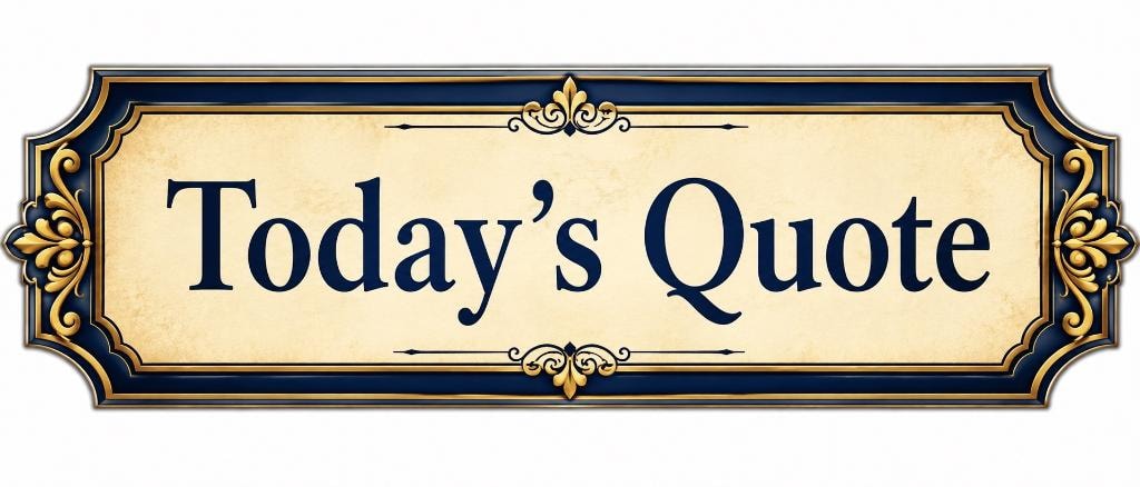 Today's Quote ornate plaque — Ya'akov